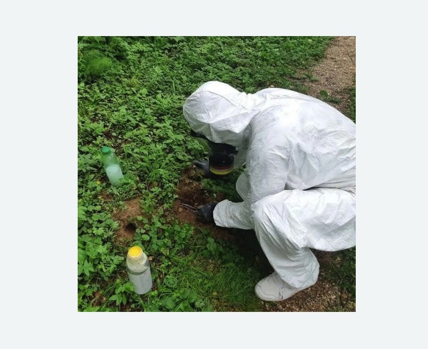 уничтожение кротов на участке в Северном районе Москвы